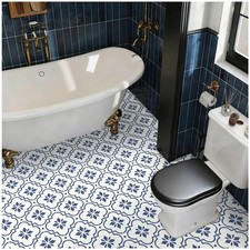 Peel and Stick Floor Tile, 20-Pack 7.87" x 7.87" Matte Vinyl Floor, Self Adhe...