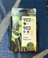 HP 902XL Black Cyan/Magenta/Yellow 4-Pack T0A39AN 140 Exp. Dec 2020