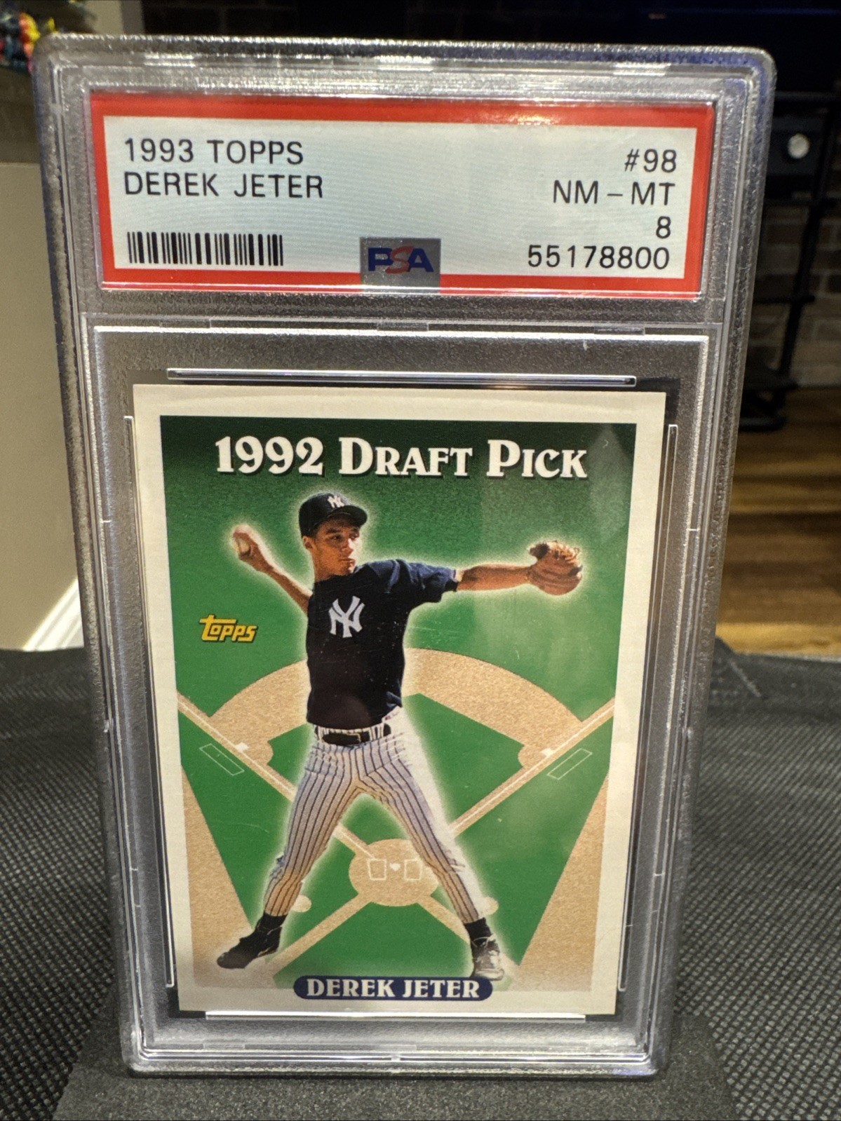 1993 Topps - Derek Jeter #98 (RC) PSA 8