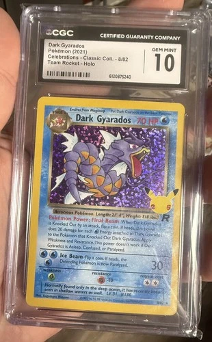 CGC 10 Dark Gyarados 8/82 Pokémon Celebrations Classic 2021 English