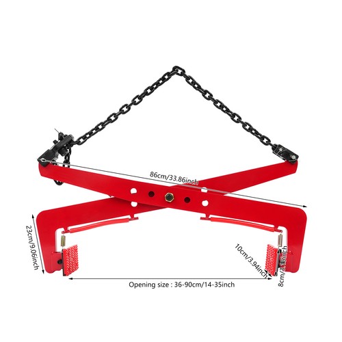 Wytrzymały zacisk do podnoszenia kamienia Podnośnik nożycowy Zacisk do kamienia Regulowany 800kg - Zdjęcie 7 z 16