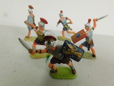 Elastolin 40mm Roman Infantry attack group x5 Lot 6 HH