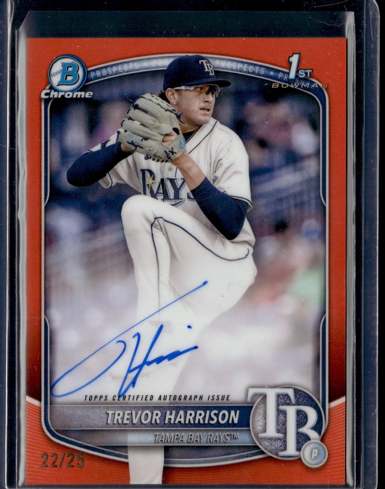 2025 Bowman Chrome #CPA-THA Trevor Harrison Prospects Autographs Orange #/25