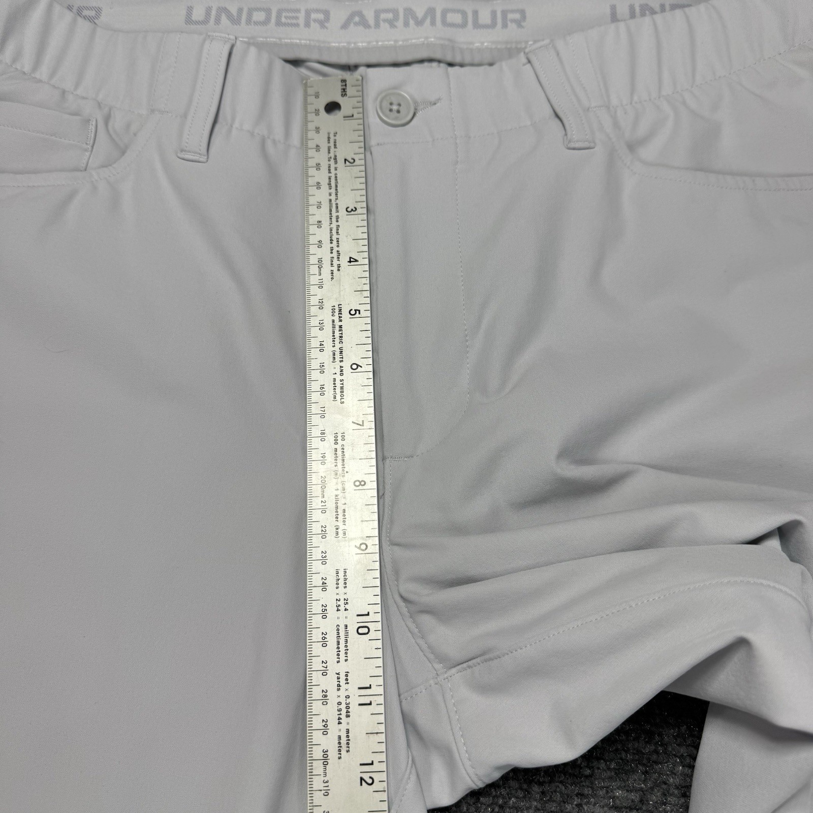 Under Armour Pants Mens 36x30 White UA Drive Performance Golf Stretch 5 Pocket