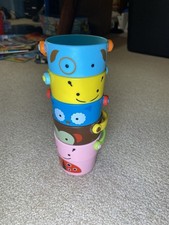 Skip Hop Zoo Stack Pour Buckets Baby Bath Toy 5 Piece Set