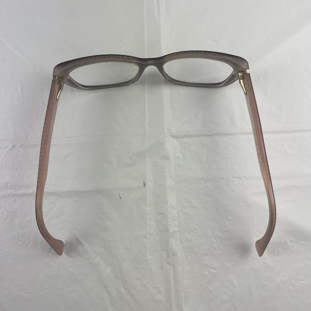 Fendi FF Monogram Prescription Rectangle Cat Eye Glasses Frames FF0003 7PH ITALY Fendi FF 0003 7PH Eyeglasses Brown Pink w/ FF Logo 52-16-140  main image 2