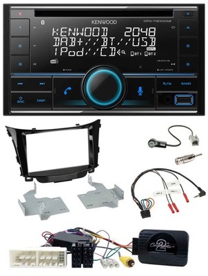 Kenwood CD 2DIN DAB USB Steering Wheel Bluetooth Car Stereo for Hyundai I30 2017 onwards