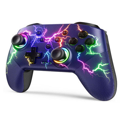 VOYEE Drahtloser Switch Pro Controller RGB LED 1000mAh 6 Achsen Vibration