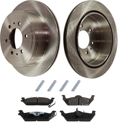 Rear Brake Disc Rotor and Pad Kit For 2004-2011 Ford F-150 06-08 Lincoln Mark LT