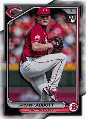 2024 Bowman Baseball #70 Andrew Abbott Cincinnati Reds Rookie