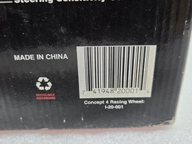 Sega Dreamcast Interact Concept 4 Racing Wheel Driving Wheel & Foot Pedal NEW.