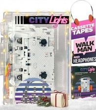 Bluetooth Cassette Player FM Radio Retro Transparent USB AA Power 90s Gift