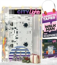 Bluetooth Cassette Player FM Radio Retro Transparent USB AA Power 90s Gift