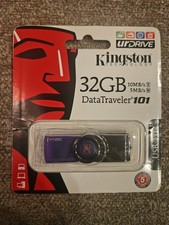 NEW KINGSTON 32GB DATA TRAVELER 101 USB 2.0 FLASH DRIVE