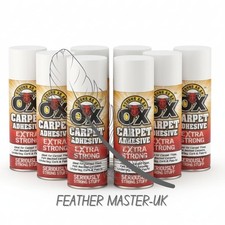 8x 500ml Carpet Adhesive Spray Heavy Duty, Extra Strong, Multi Purpose