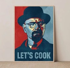 Breaking Bad - Heisenberg - Let's Cook - CANVAS WALL ART - Frameless - 30x40cm 