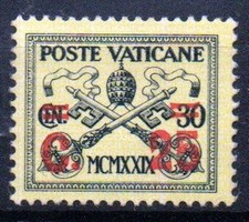 Vatican 1931 No. 16 MNH ** Vaticano with red value overprint
