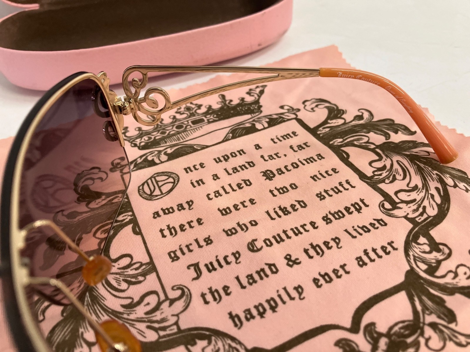 JUICY COUTURE Exotic Rimless Rectangular Sunglass… - image 5