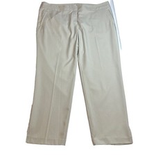 IZOD Soft Cooling Flat Front Crop Womens Pants Sz 18 Golf Athletic Athleisure