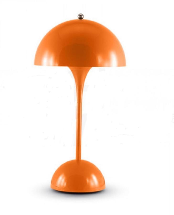 Lampada Tavolo Arancione Senza Fili Alpha Elettronica Carosell LED