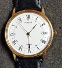 Vintage Gents Pulsar Seiko Watch New Battery & Strap Running - V537 - Superb