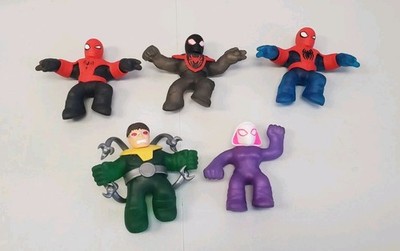 Heroes Of Goo Jit Zu Marvel Spider Man Lot Miles Morales Dr Octopus Ghost Spider