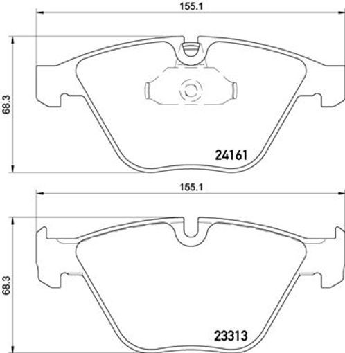 Brake Pads Set fits BMW 335 3.0 Front 06 to 13 Brembo 34112288870 34112288871 - Image 23