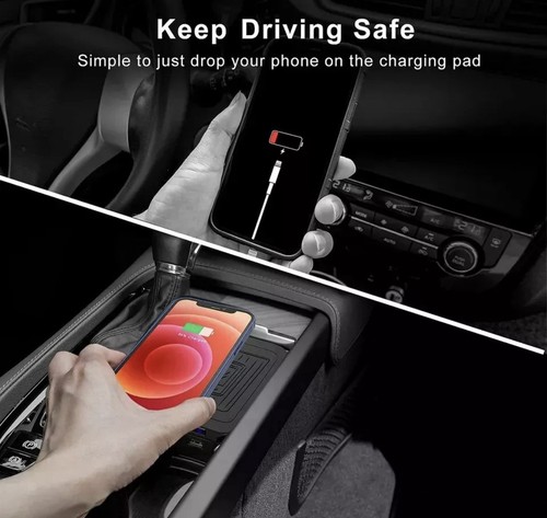 Wireless Charger for Volvo XC90 S90 V90 XC60 V60 S60 2024 2023 2017-2021 2022 - Picture 3 of 6
