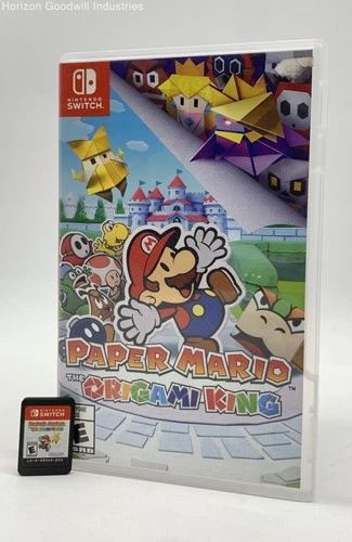 Paper Mario: The Origami King Nintendo Switch Untested Video Game in Case (VG)