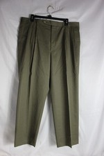 Vintage Corbin Redwood and Ross Green Mens Pleated Pants 38x27