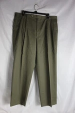 Vintage Corbin Redwood and Ross Green Mens Pleated Pants 38x27