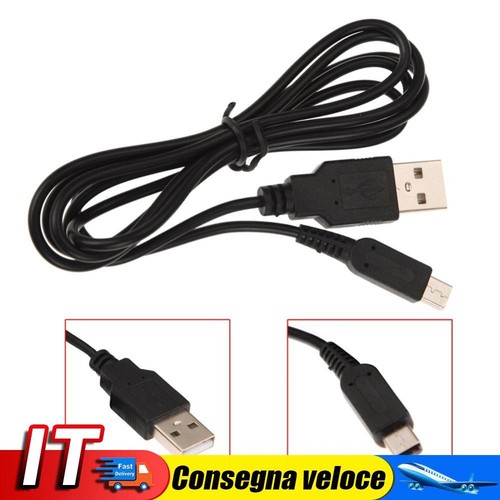 Cavo di alimentazione per ricarica USB da 2 pezzi da 1,2 m per 3DS DSi NDSI IT