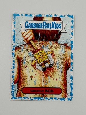 2016 Topps Garbage Pail Kids Prime Slime Trashy TV GRUNGY BOB #5a Blue 33/99