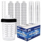 LAUCO Disposable Paint Spray Gun Cups Liners 400ml | 13.5oz |190 Micron with Lid