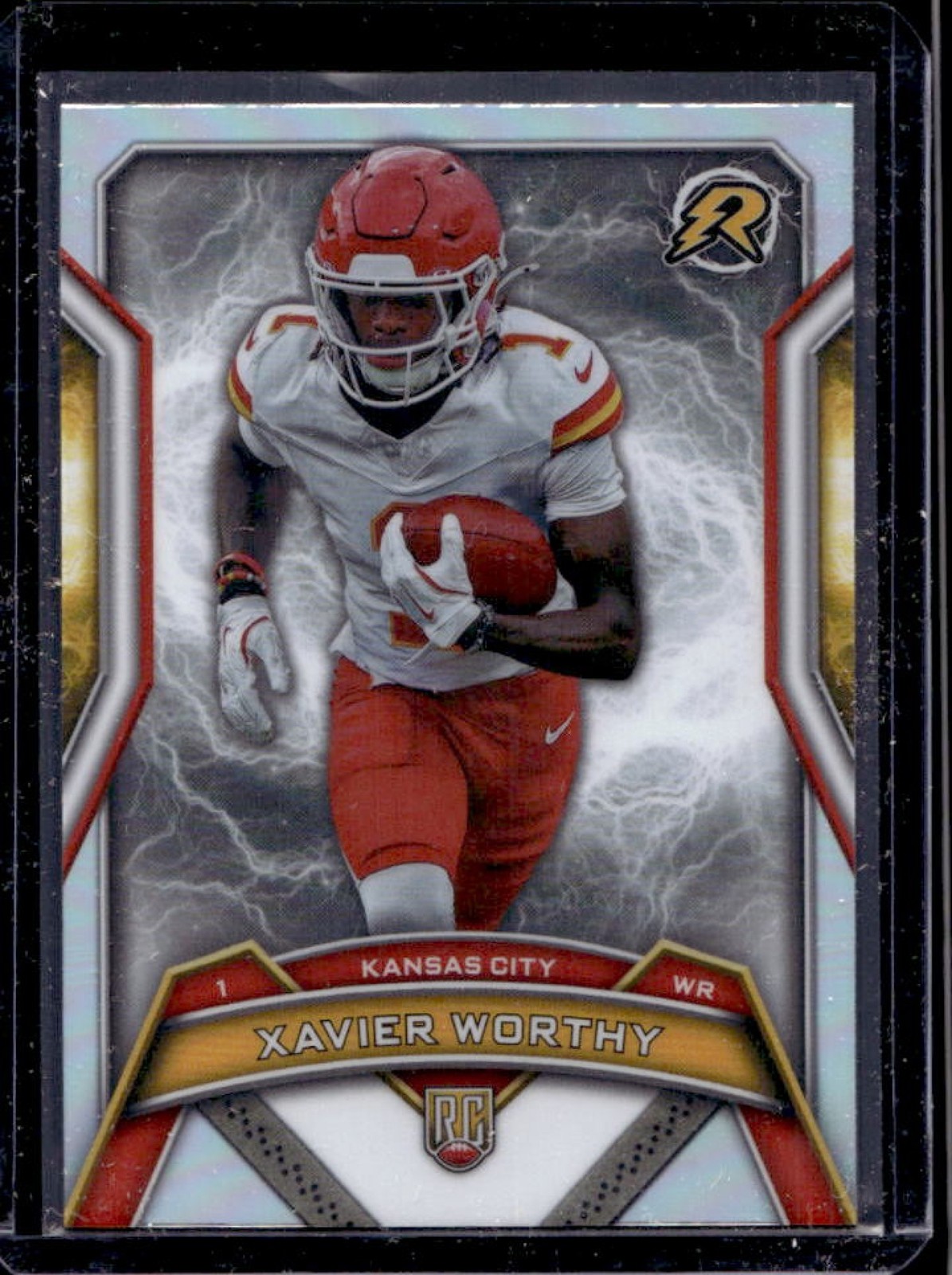 2024 Topps Resurgence Xavier Worthy RC Refractor Rookie #143 Chiefs