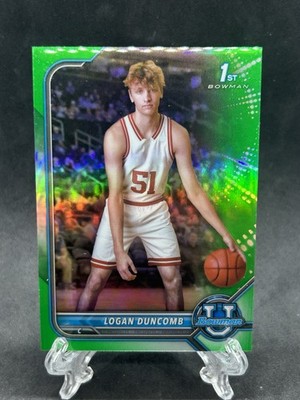 2021-22 Bowman U Green Refractor /99 Logan Duncomb #16