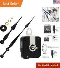 Complete High Torque Clock Kit with Long Shaft & 12 Inch Spade Hands Included