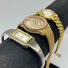 Anne Klein Women's Gold Tone Crystal Fashion Wristwatch Lot of 3 Mixed Styles — photo 3