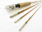 E.C. Powell 9' 3 pc. 2 tip Split Cane Bamboo Fly Rod w/ Tube — photo 1