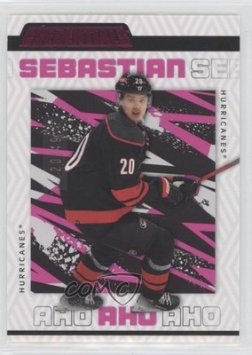 2023-24 Upper Deck Credentials Pink 20/49 Sebastian Aho #14 1m2s