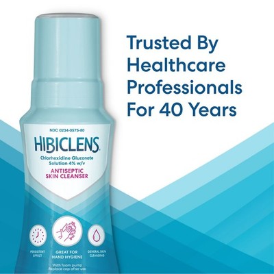 Hibiclens Antimicrobial and Antiseptic Soap, Skin Cleanser Foaming Pump, 8 fl oz
