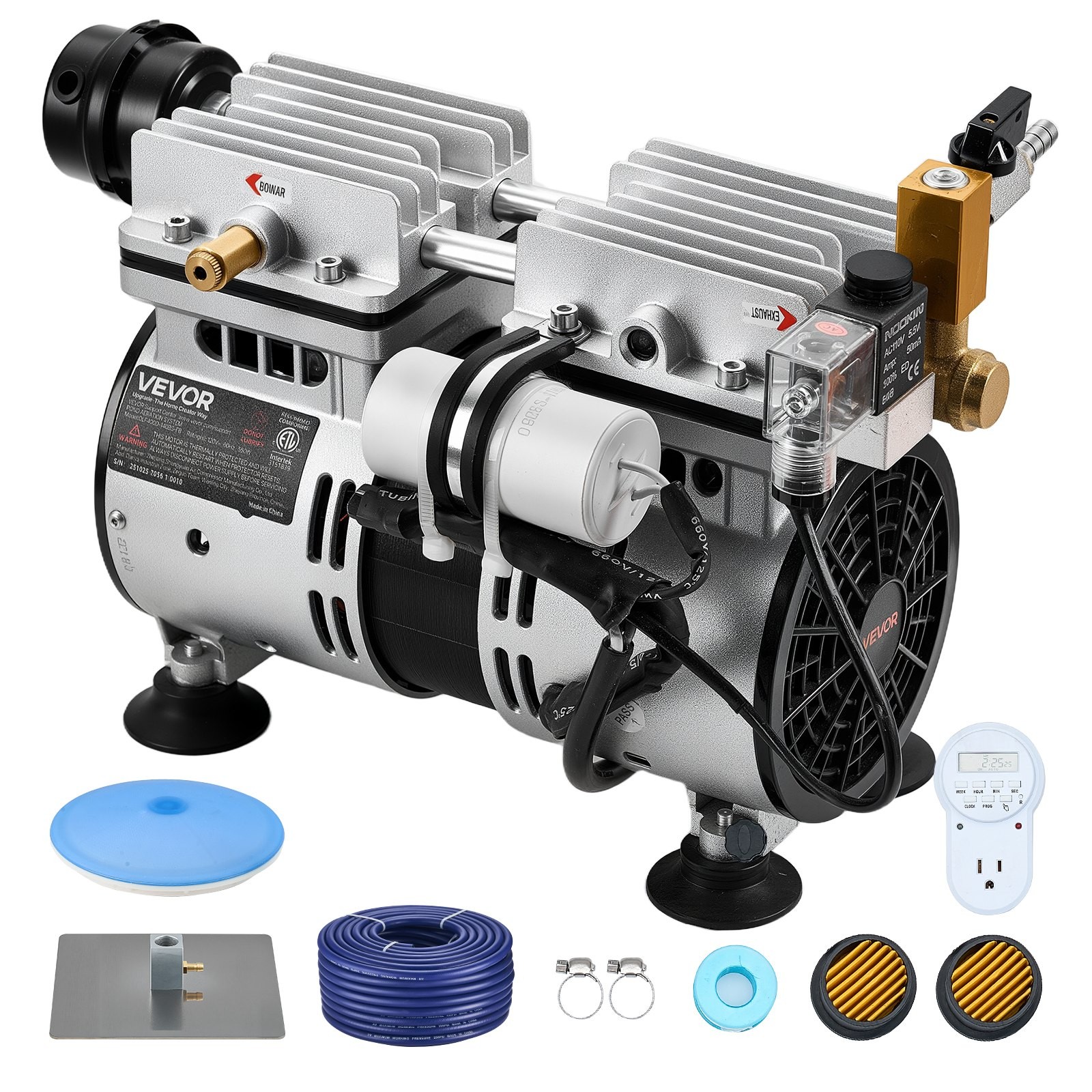 For Lakes Up To 3 Acres, 3/4 Hp Air Compre