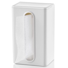 Magnetic Dryer Sheet Holder Container Dispenser,Plastic,Cream White