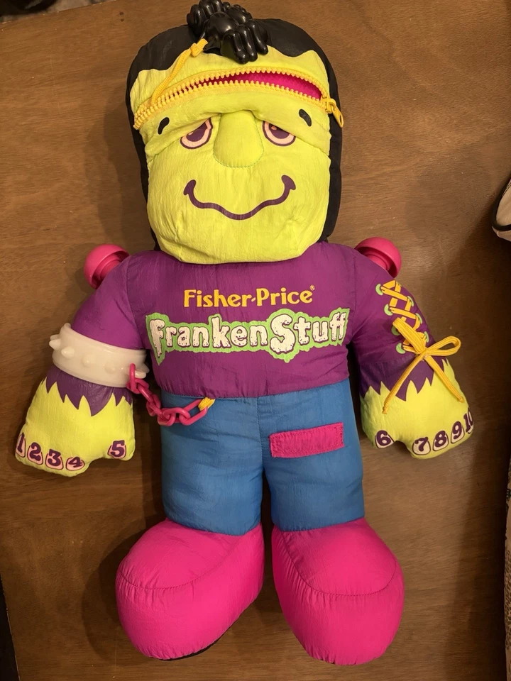 Juguete de peluche de nailon Fisher-Price FrankenStuff Frankenstein Monster Activity de colección  Foto 3 de 4