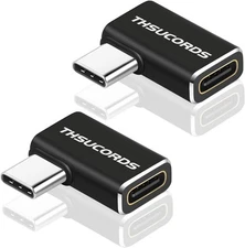 Right Angle USB C Extension Adapter 2 Pack, Left 90 Left&Right 2-PACK 