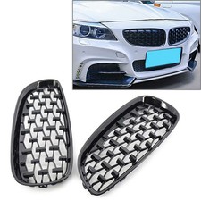 Paar schwarz Kühlergrill Frontgrill Diamant-Meteor-Stil für BMW E89 Z4 2009-2016