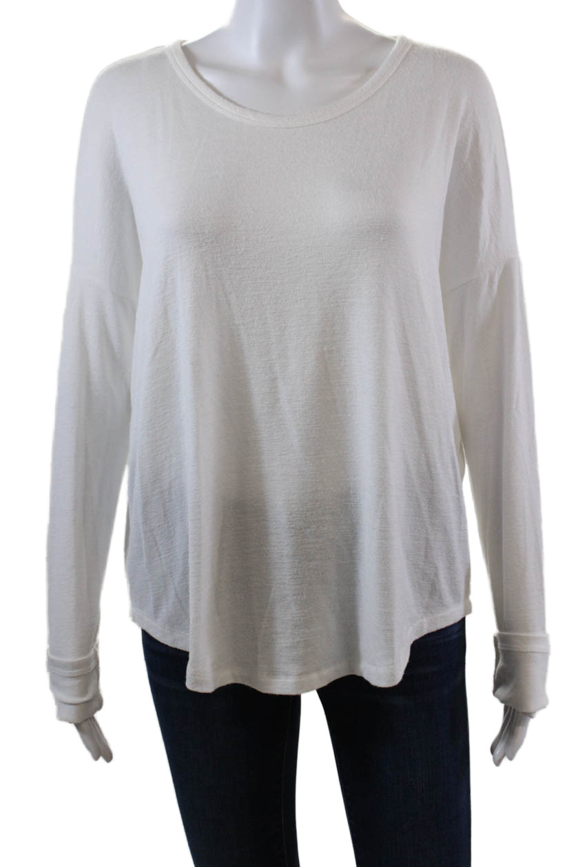 Rag & Bone Womens Solid Round Neck Pullover Long … - image 1