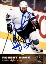 Robert Dome 1996-97 Score Board All Sport PPF Auto #175 Utah Grizzlies