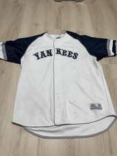 Vintage New York Yankees Derek Jeter Home Jersey Baseball True Fan Men’s Size XL