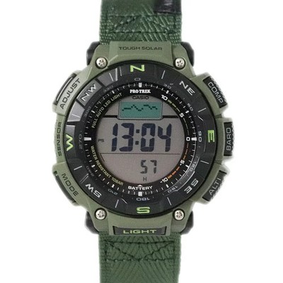 Casio PRG-340B-3JF   Pro Trek Black Khaki Solar Watch Used watch